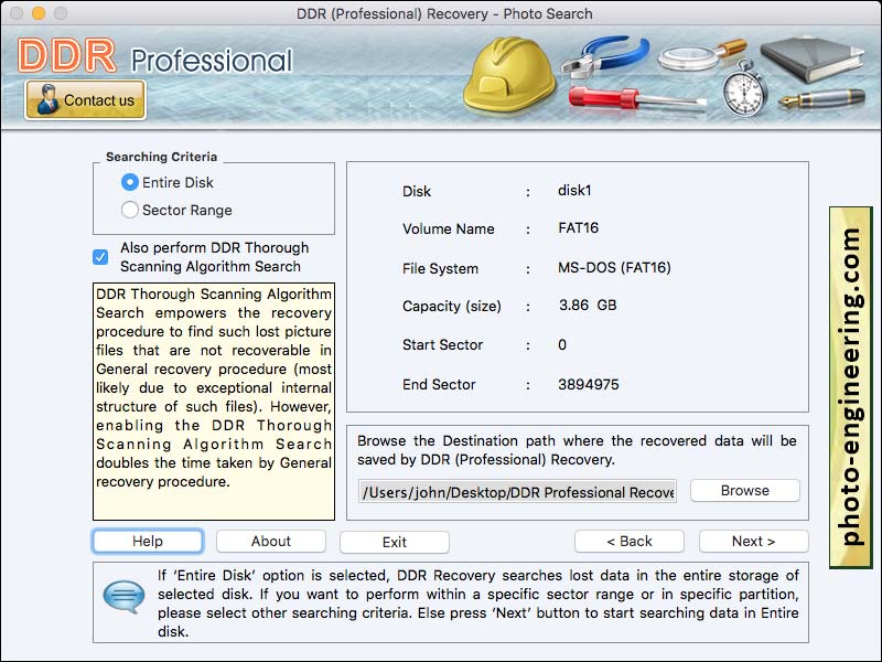 Screenshot of OSX Recovery