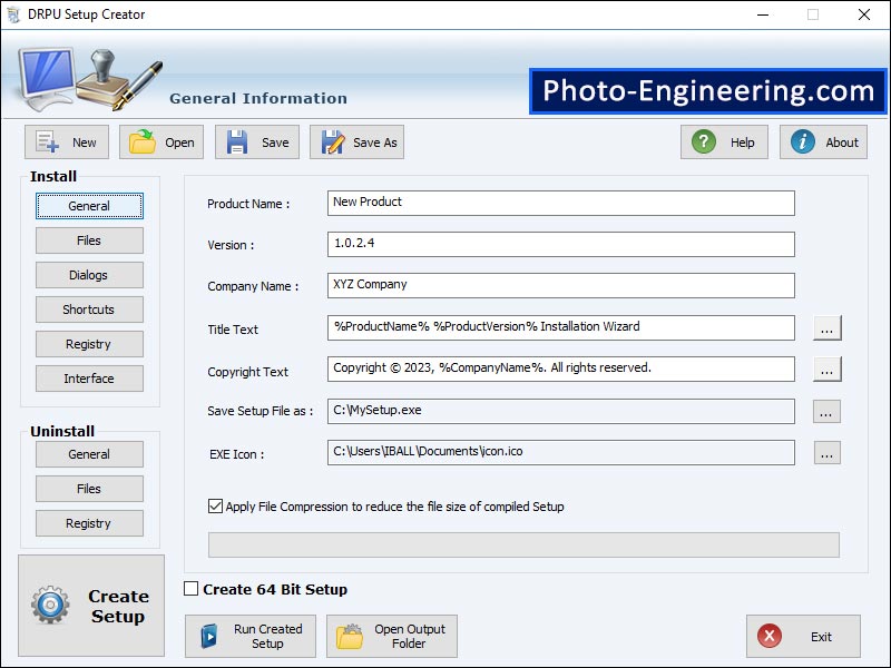 Screenshot of Setup Install Maker 2.0.1.5