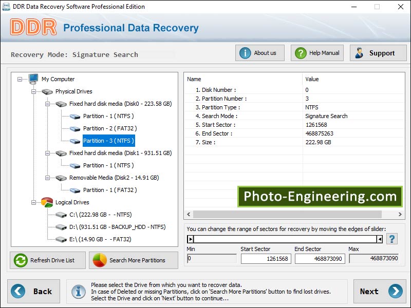 Screenshot of Downloads Photo Recovery