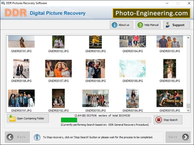 Screenshot of Recover Photos