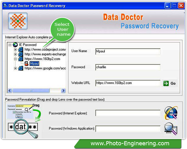 Internet Explorer Password Recovery