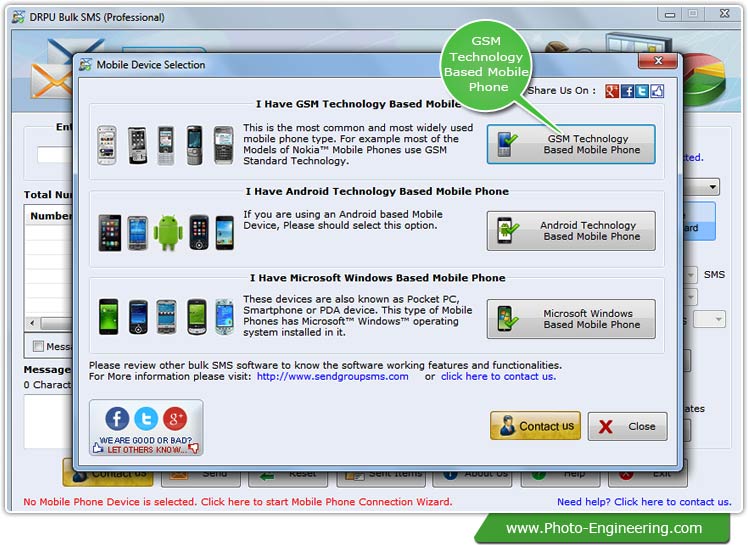 Bulk SMS Software - Professional