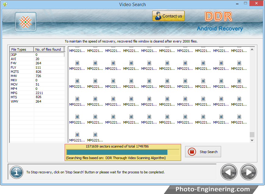 Scanning Process Android Data Recovery