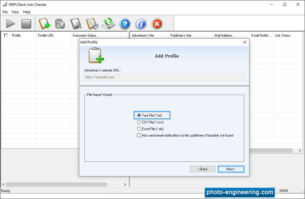 Backlink Checker Utility