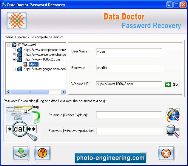 Internet Explorer Password Recovery