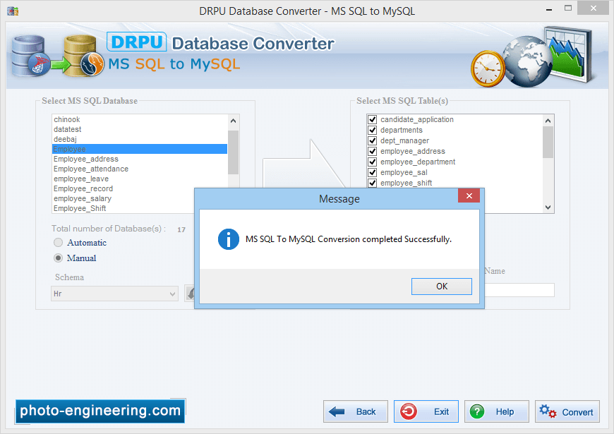 MSSQL to MYSQL Database Converter