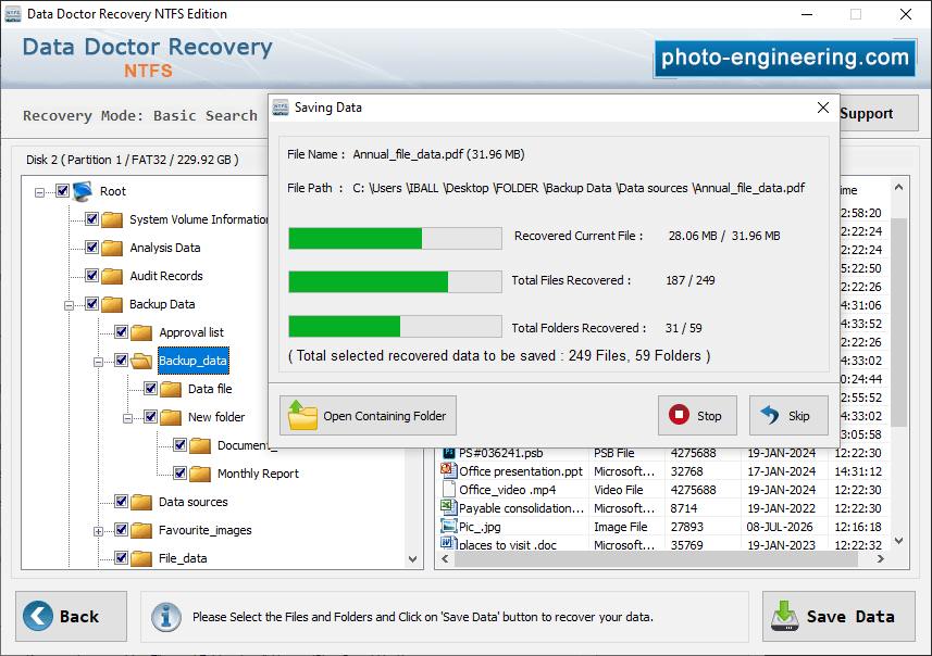 NTFS Data Recovery