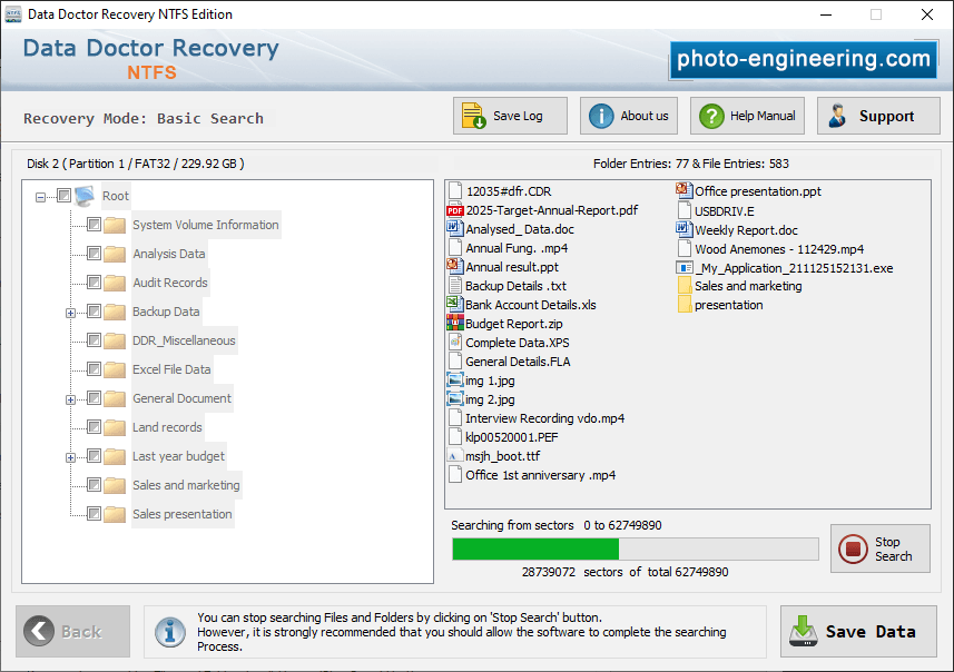 NTFS Data Recovery