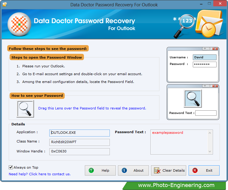 Outlook Express Password Recovery