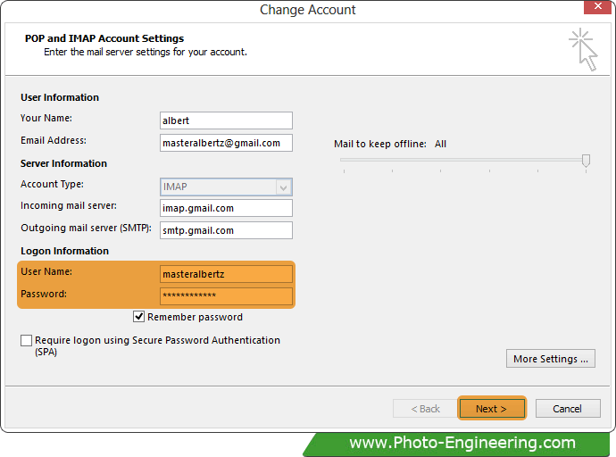 Outlook Express Password Recovery