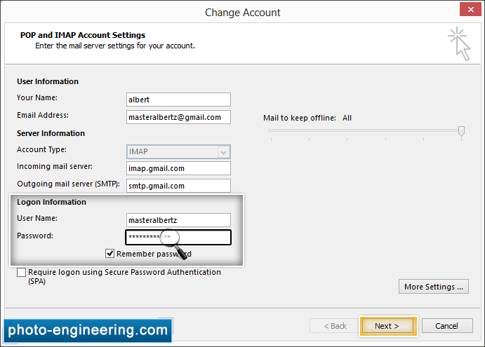 Outlook Express Password Recovery
