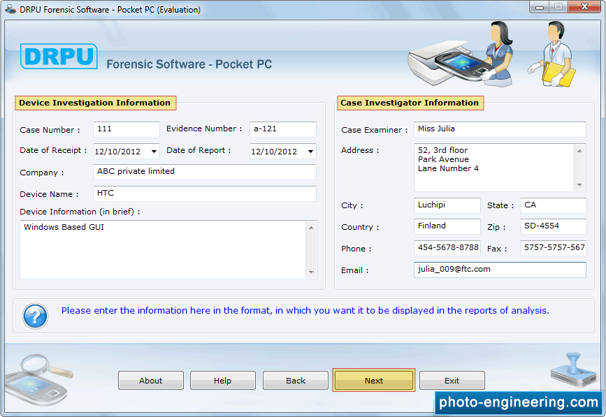 Pocket PC Forensic Software